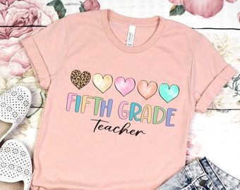 Fifth Grade Teacher Shirt, 5th Grade Teacher Tee, Teacher T-Shirt, Fifth Grade Teacher, Gift For Teacher, Elementary Teacher, 5th Grade Crew