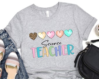 Science Teacher T-shirt, Teach Shirt, Teacher Shirt, Inspirational Teacher Shirt, Teacher Life Rainbow Shirt , Teacher Gifts, Educator Shirt
