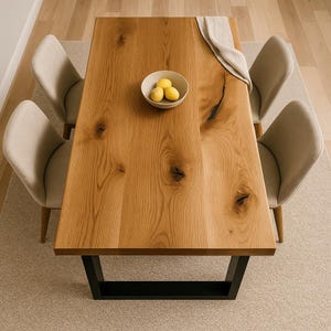 Custom Dining Tables – Epoxy River, Live Edge, Solid Canadian Wood ...