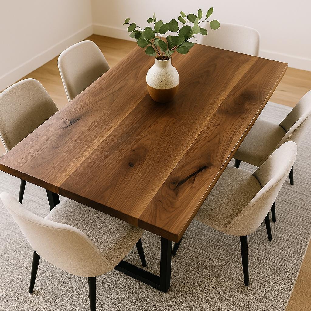 Custom Dining Tables – Epoxy River, Live Edge, Solid Canadian Wood ...