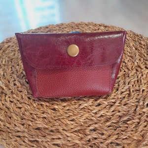 Porte-monnaie en cuir, cadeau pour femme