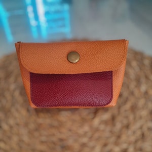 Porte-monnaie en cuir, cadeau pour femme