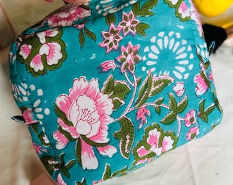 Indian Cotton Makeup Bag