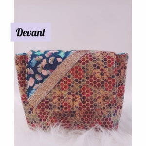 Cork toiletry bag, gift for women
