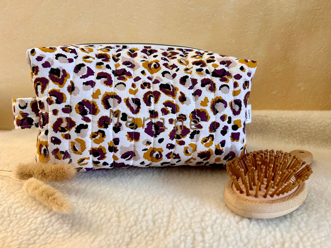 Personalized Women's Toiletry Bag/ Women's Fabric Toiletry Bag/ XL