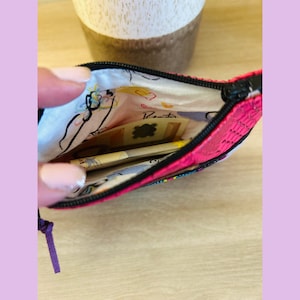 Porte-monnaie en tissu, cadeau pour femme