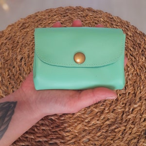 Porte-monnaie en cuir, cadeau pour femme