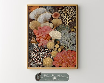 Yayoi Kusama Inspired Forest Print: Japandi Wall Art (Digital Download)