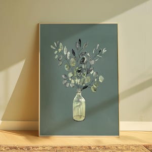 Sage Green Eucalyptus Print: Botanical Wall Art (Digital Download)