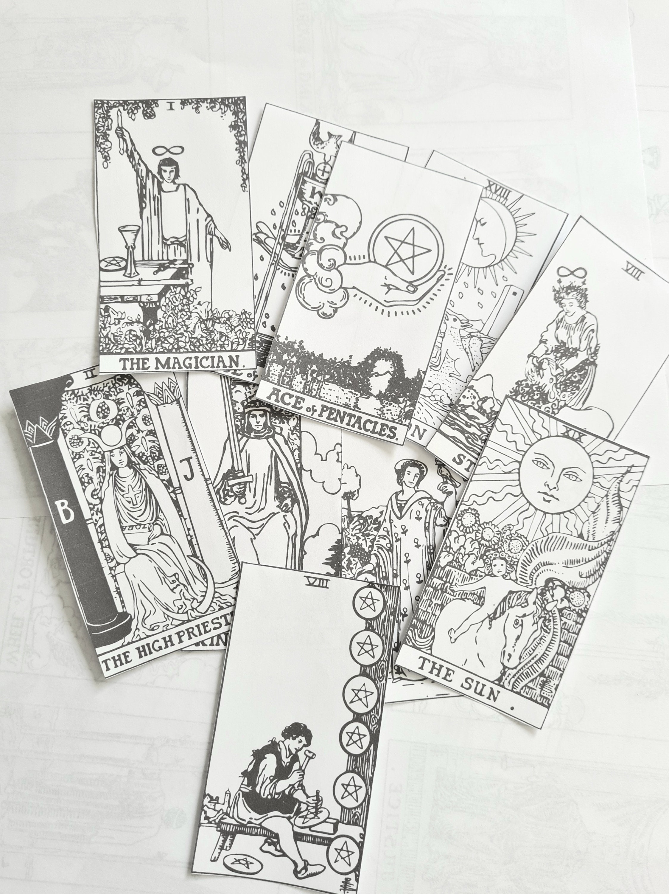 Full Deck of Rider Waite Tarot Cards, Major and Minor Arcanas, Instant ...