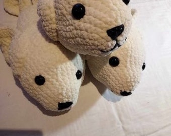 Cute seal crochet plush