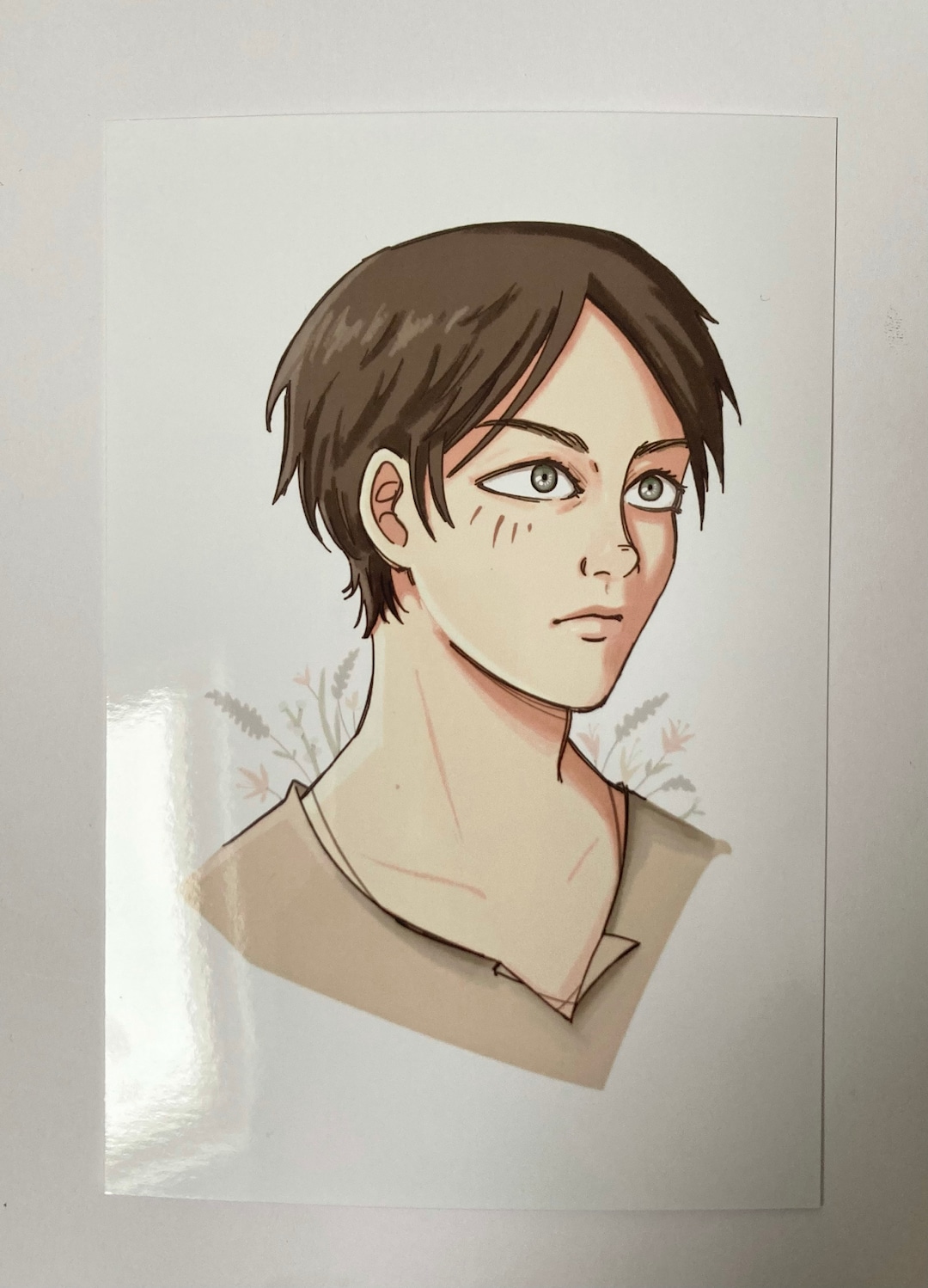 Aot Art Print, Anime Print, Eren, Anime Wall Art, Poster Etsy