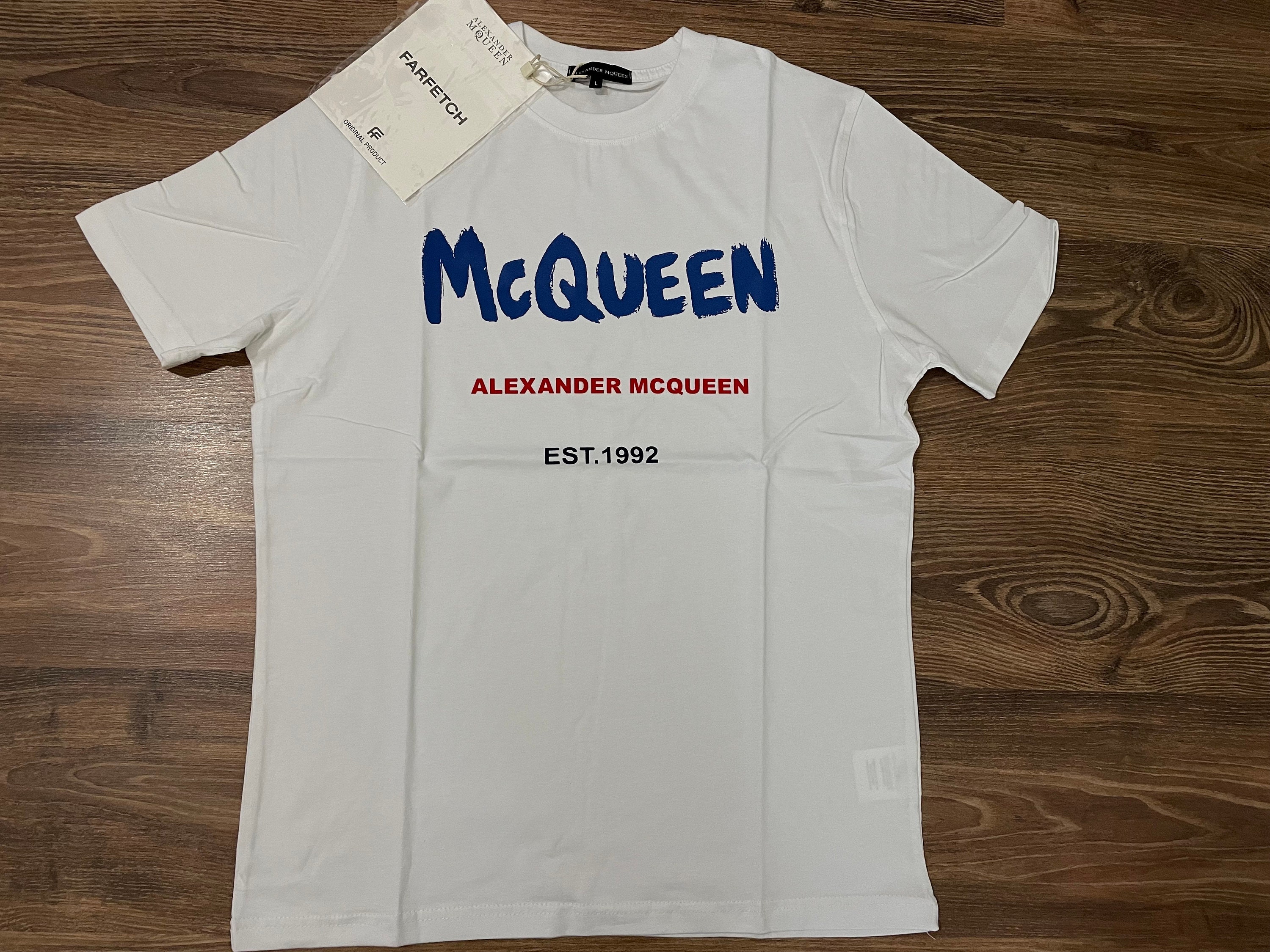 Alexander Mcqueen T Shirt - Etsy