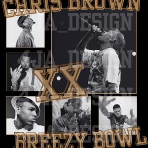 Breezy Bowl XX, Konzert T-Shirt, Chris Brown 2025, Sofort Download, PNG Datei