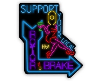 Support Your Local Rotor Brake Sticker