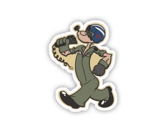 Popeye Hoist Operator Sticker
