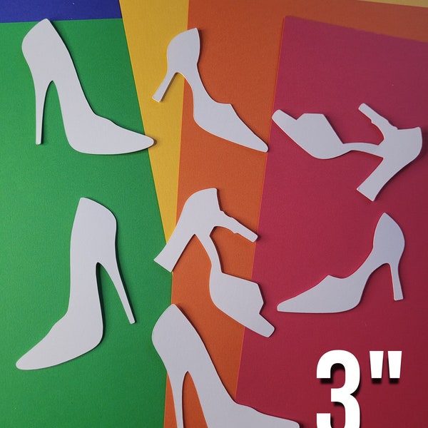 HIGH HEEL SHOES cutouts classroom cutouts die cuts for coloring and decorating, classroom decor, coloring, educational, learning, teacher