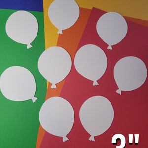 Balloon cutouts classroom die cuts for coloring and decorating, classroom decor, coloring, educational, learning, teacher aid