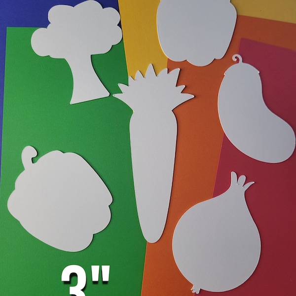 VEGETABLES cutouts classroom cutouts die cuts for coloring and decorating, classroom decor, coloring, educational, learning, teacher aid