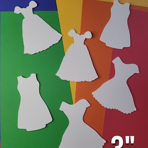 FAIRYTAL DRESS découpes découpes de classe découpes pour la coloration et la décoration, décoration de classe, coloriage, éducatif, apprentissage, enseignant