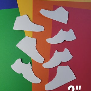 SNEAKER cutouts classroom cutouts die cuts for coloring and decorating, classroom decor, coloring, educational, learning, teacher aid