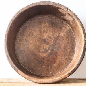 Large Wooden Rustic Bowl image 4