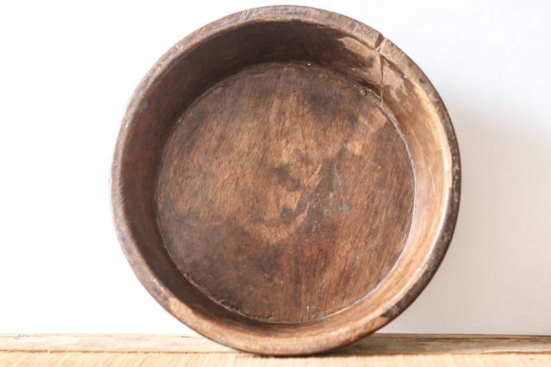 Large Wooden Rustic Bowl image 4