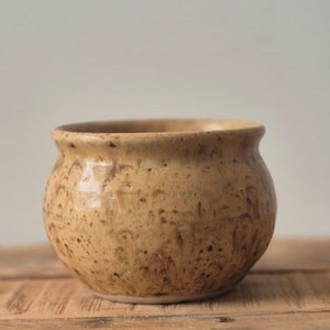 Cuenco moteado beige y marrón de Thoresby Hall