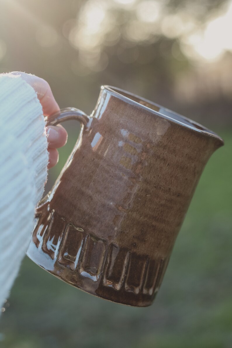 Brown Ceramic Jug Vintage image 2