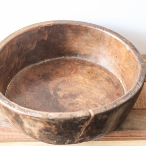 Large Wooden Rustic Bowl image 6