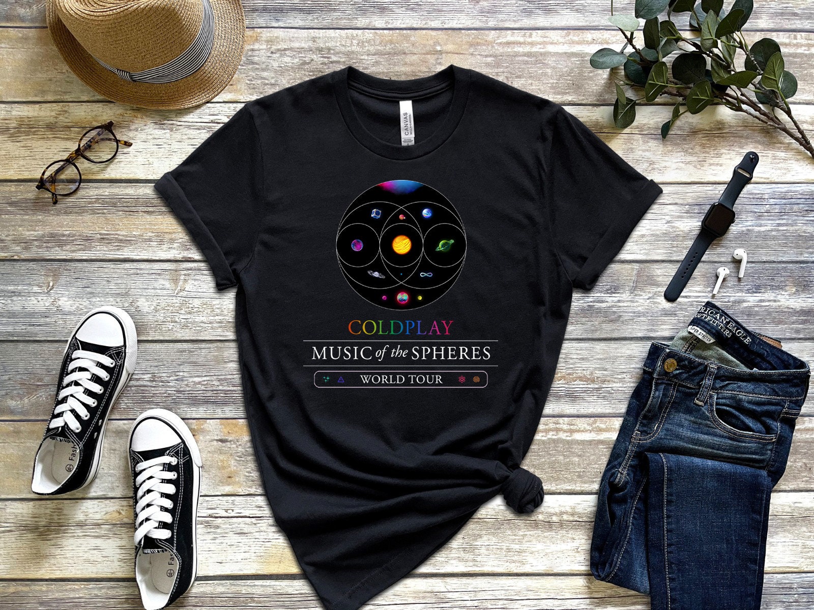 Discover Camiseta Coldplay Music Of The Spheres Tour 2023 Coldplay Concieto para Hombre Mujer