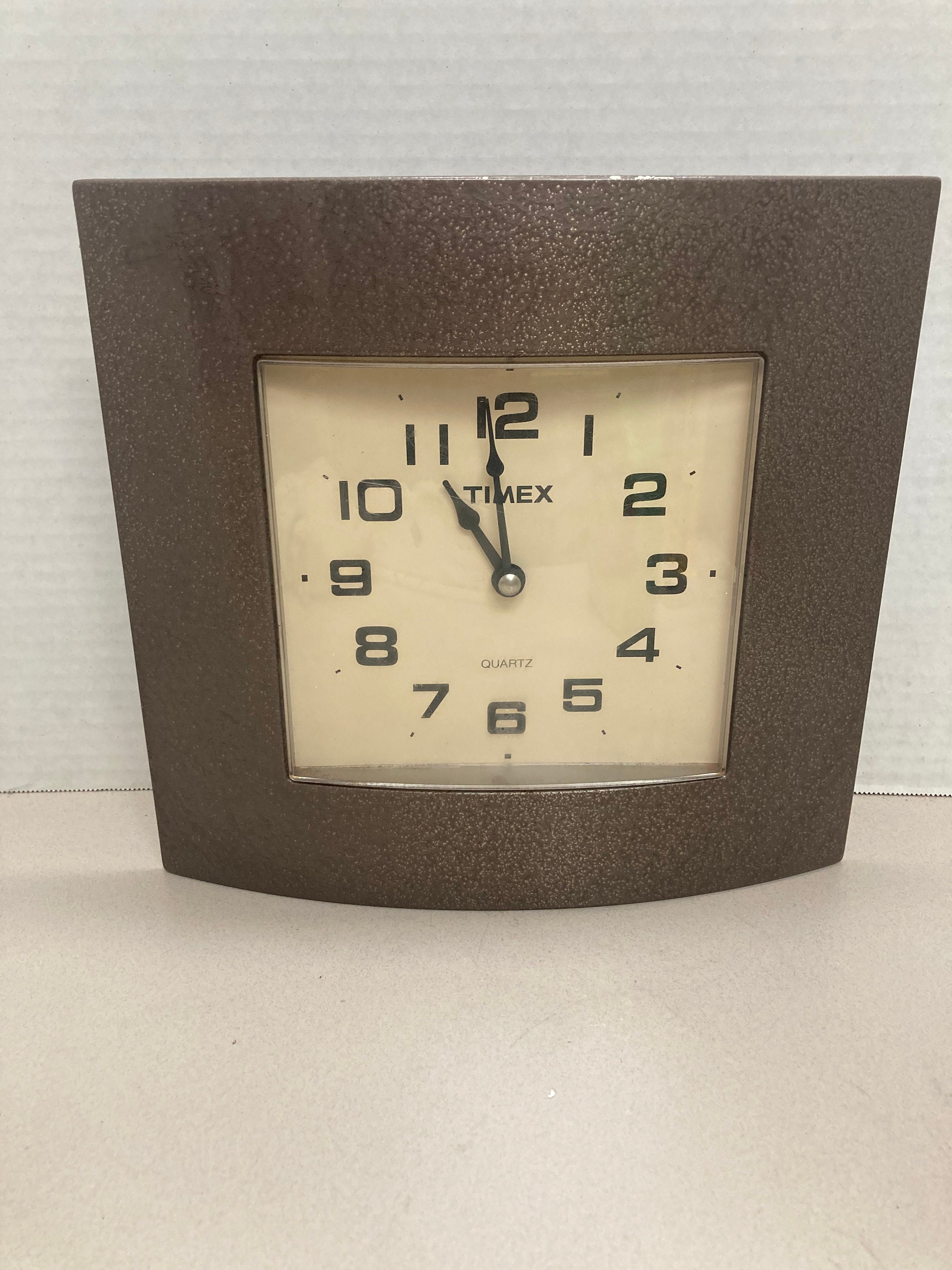 Vintage & Rare Timex Quartz watch Look 10 Metal Wall Etsy