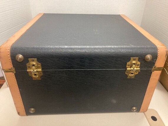 1920s Vintage Antique Belber Suitcase Brass and L… - image 8