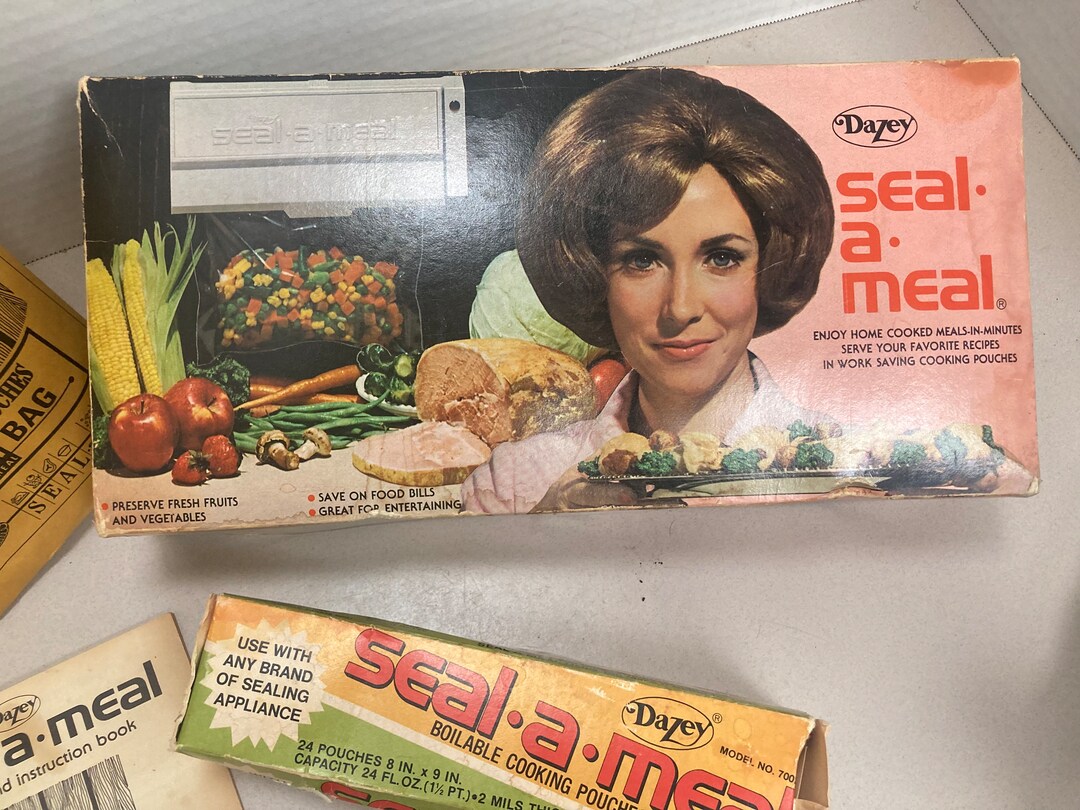1968 Vintage Dazey Seal a Meal / With Box and Bags / Original Paperwork