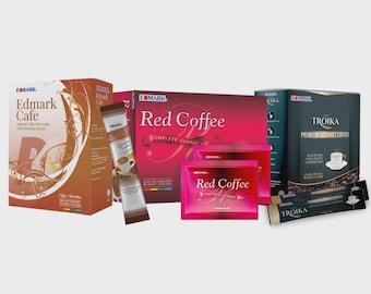 Healthy Instant Arabica Blend Pack -  Ginseng, Red Coffee, Troika Coffee,
