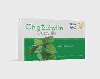 EDMARK Chlorophyllin Capsules | 240mg Plant-Based Green Wellness Supplement (20 Count)