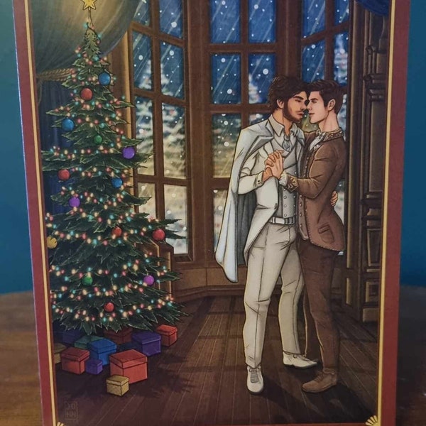 LGBT Christmas Card, available from a range of seven different unique designs (Gay love, LGBT, Holidays, Celebration)