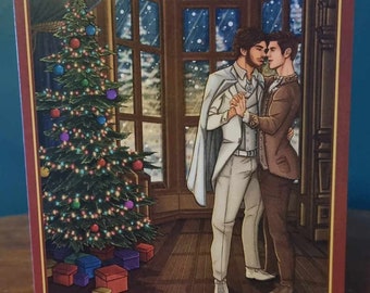 LGBT Christmas Card, available from a range of seven different unique designs (Gay love, LGBT, Holidays, Celebration)