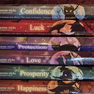 Spell Incense - Choice of Six Different Spells & Scents