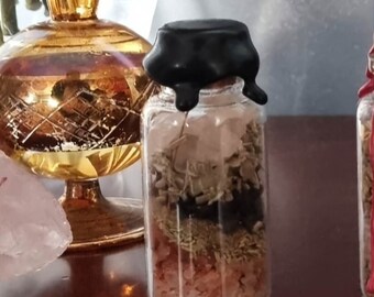 Enchanted Spell Jar: Handcrafted Herb & Crystal Manifestation