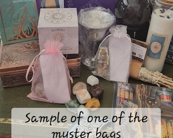 Bolsa/caja misteriosa de brujas místicas