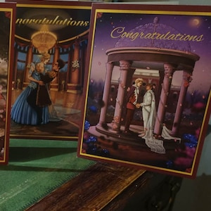 Cartões de casamento LGBT (inspiração Art Déco/Vitoriana/Barroca)