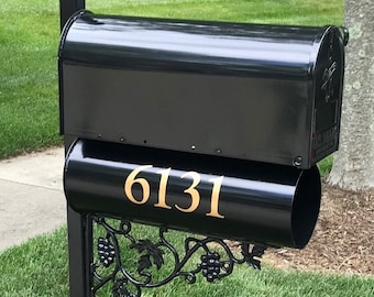 Custom Mailbox Numbers: HOA Compliant Vinyl Decals (Pair)