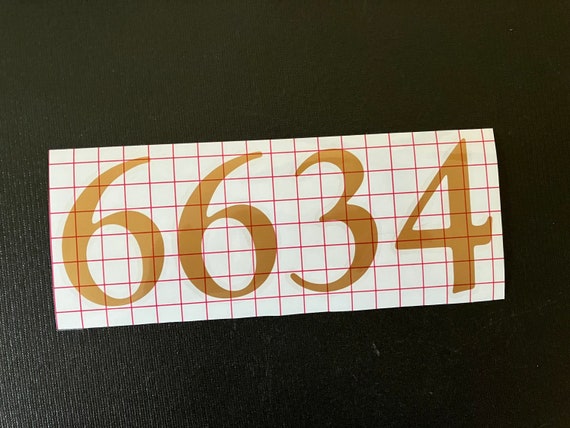 House or Mailbox Numbers Decal - vinyl numbers custom made to your color, font, and size requirements - ANY FONT STYLE!