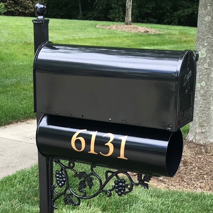 Mailbox Numbers Custom Design Mailbox Numbers - Custom Vinyl Decals Made to Match Your HOA Color ...