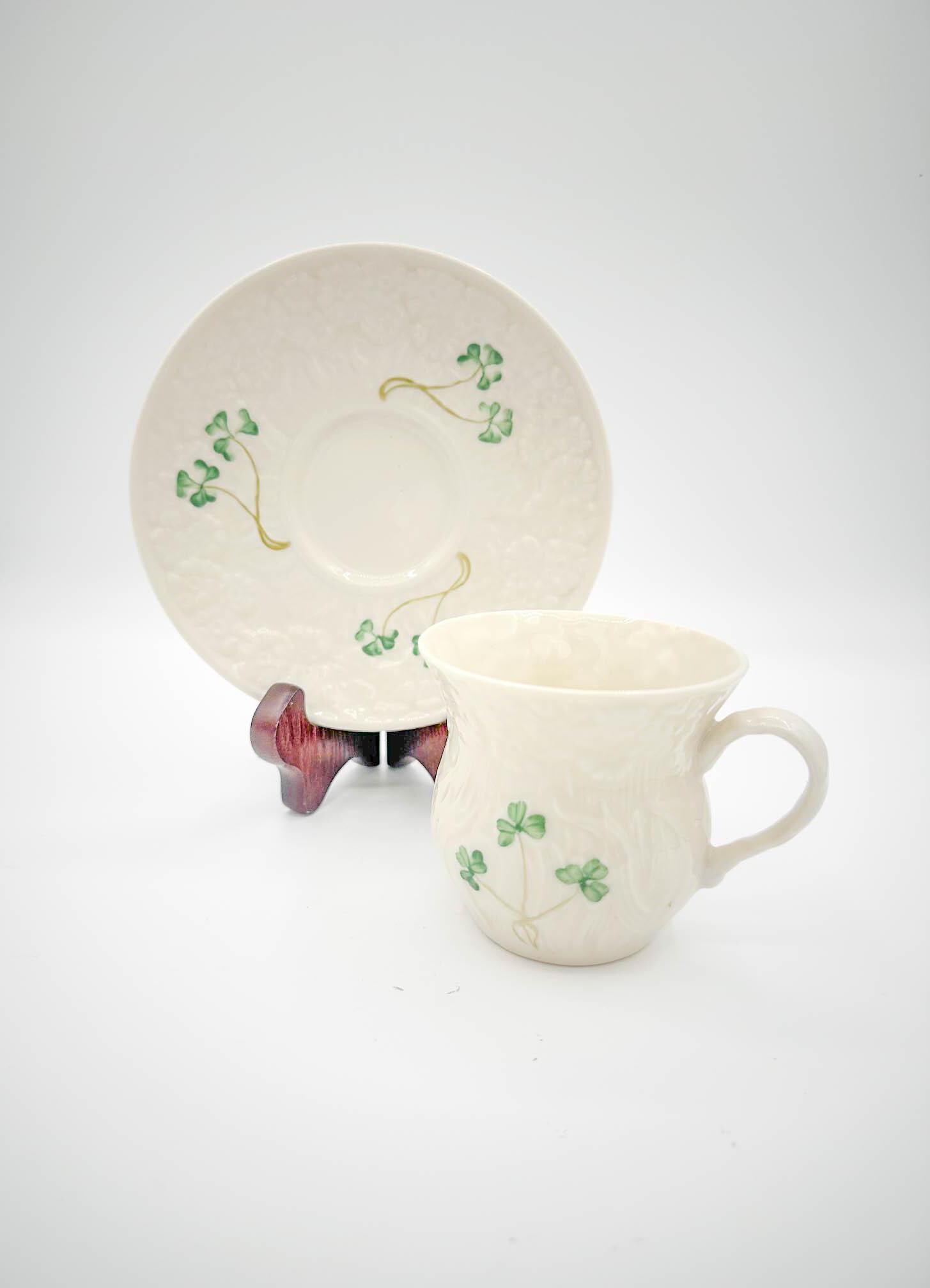 Amazon.co.jp: ベリーク Belleek = D-Cup&Saucer = PINK R