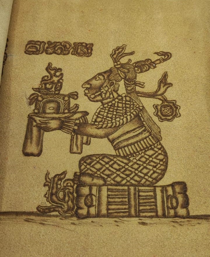 Leather Scroll With Aztec Engravings - Etsy