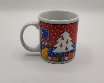 Christmas earthenware mug