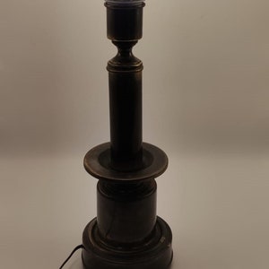 Pied de lampe vintage en laiton