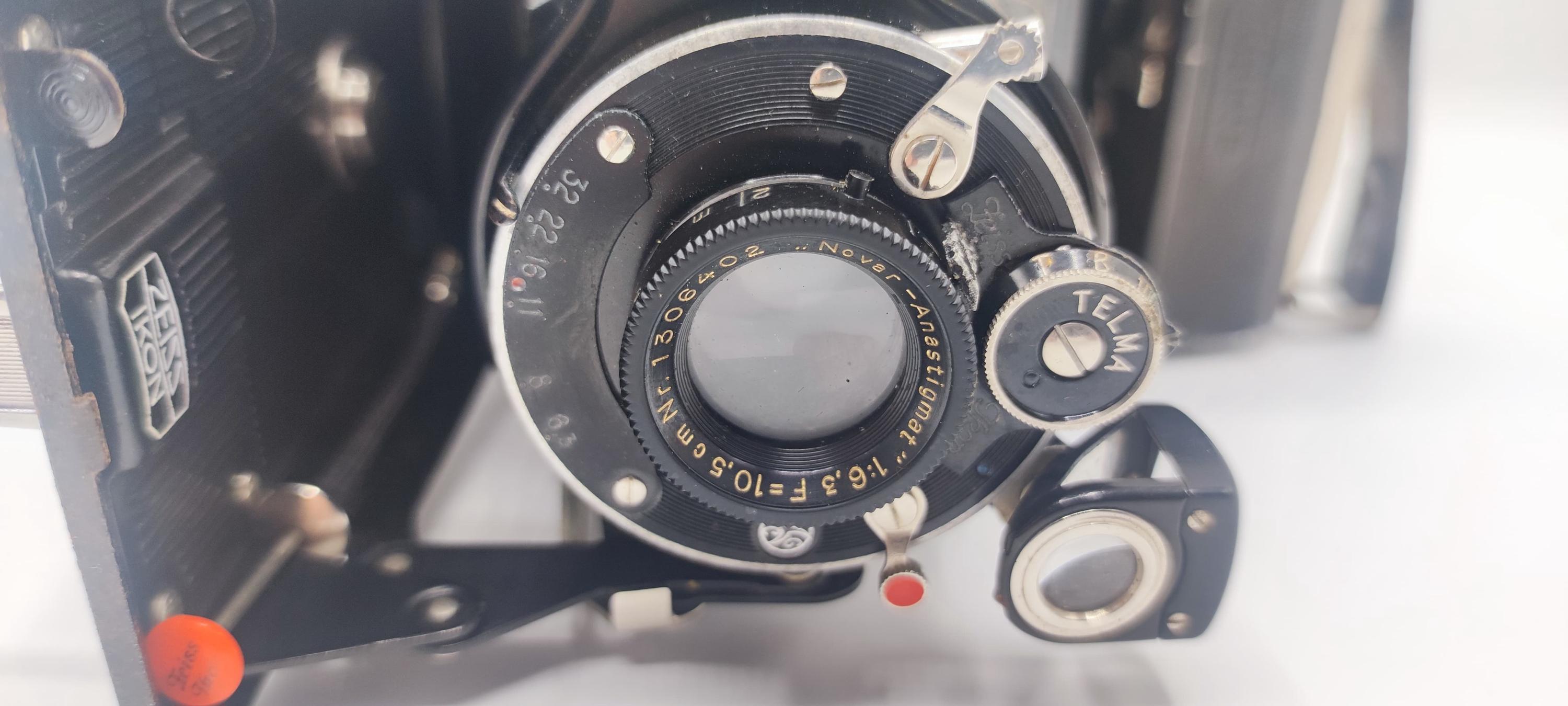 ZEISS IKON ベローズ式カメラ ビンテージの Zeiss Ikon ベローズ カメラ、ドイツ製、1940 年代